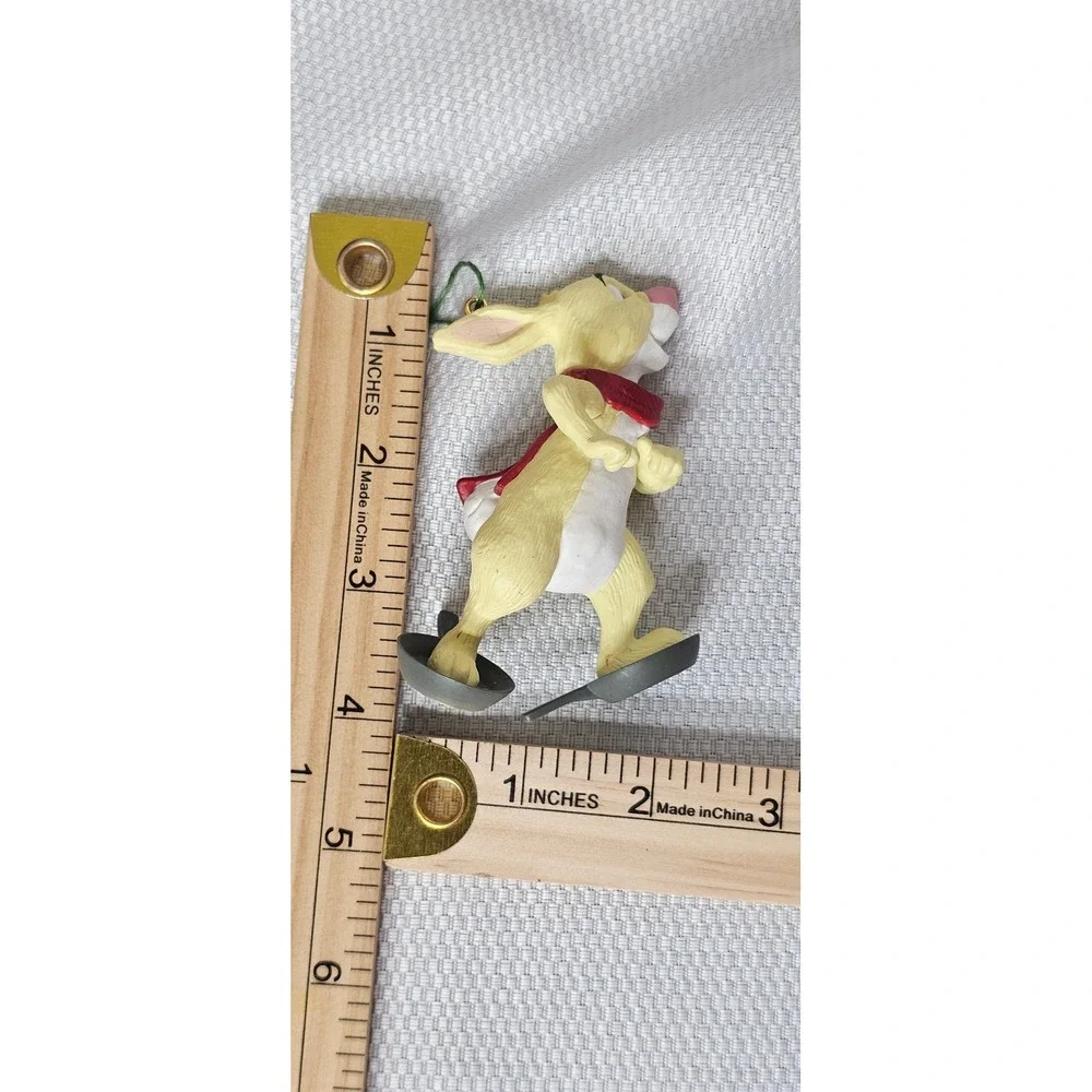 Disney Hallmark Rabbit Winnie the Pooh Frying Pan Skates Christmas Ornament